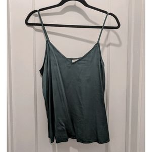 A New Day Green Satin Cami